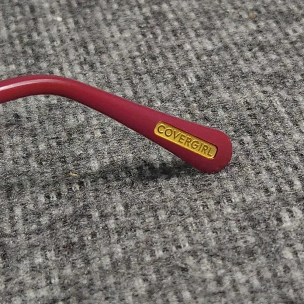 CoverGirl Eyeglasses Frames Only Women Pink Gold CG4005 076 Cat Eye 55-17-140